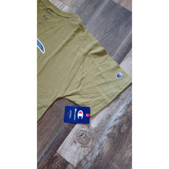 NWT Men's Champion Classic T-Shirt Westwood Olive Earth C Logo, Medium - Picture 5 of 8